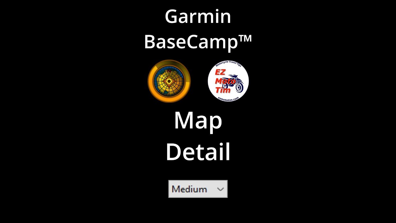 Garmin BaseCamp™ Detail Level Selection