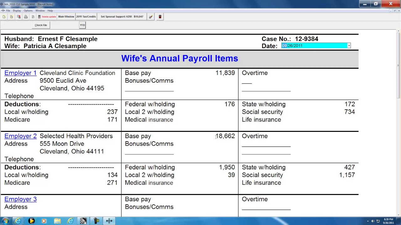 Army Spousal Support Pay Chart