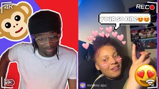I BROKE HER SCALE!?? TROLLING ON MONKEY APP!!
