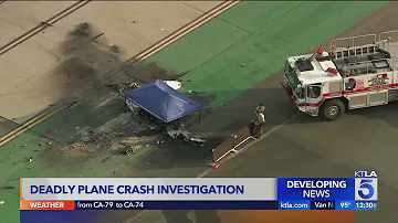 2 killed in plane crash at Santa Monica Airport