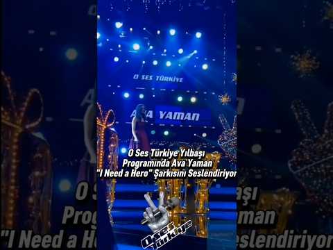 Ava Yaman O Ses Türkiye Yılbaşı Programında I Need A Hero şarkısını Söylüyor Avayaman Osestürkiye 