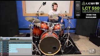 LEWITT LCT 550 FET CONDENSER MICROPHONE ON DRUMS - RECORD DRUM WITH ONE MICROPHONE