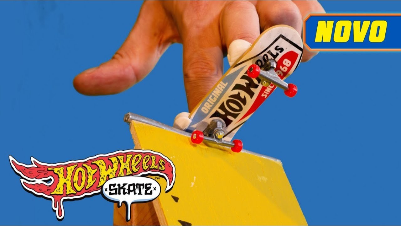 Skate de Dedo + tênis Profissional Sortido Hot wheels Mattel - Ri Happy