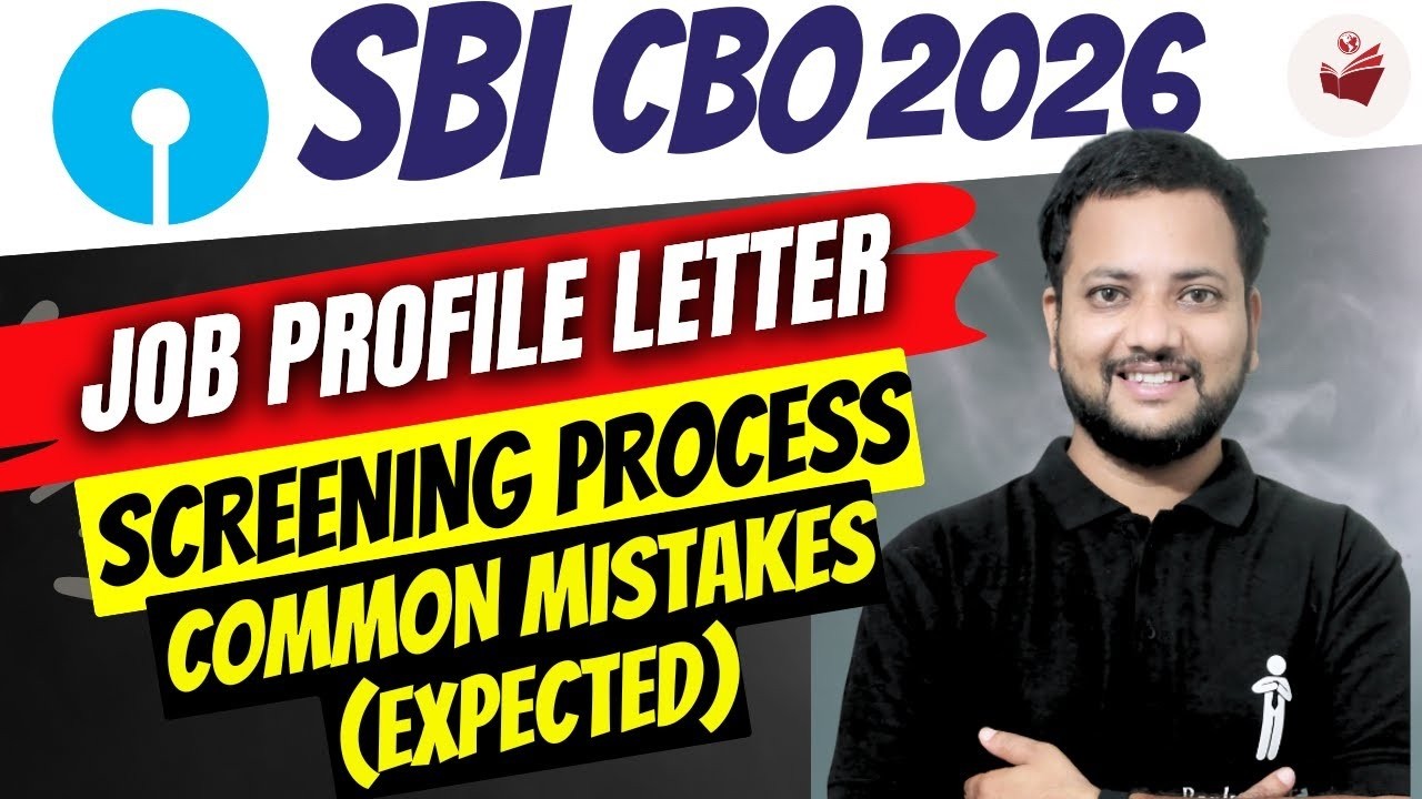 SBI CBO 2026 📢 | Don’t Miss These Points in JOB PROFILE LETTER 📝 | Avoid Screening Rejections 🚫🔥