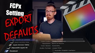FCPx export defaults #Shorts