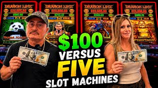 💥 $100 vs 5 Slot Machines… Which One Pays