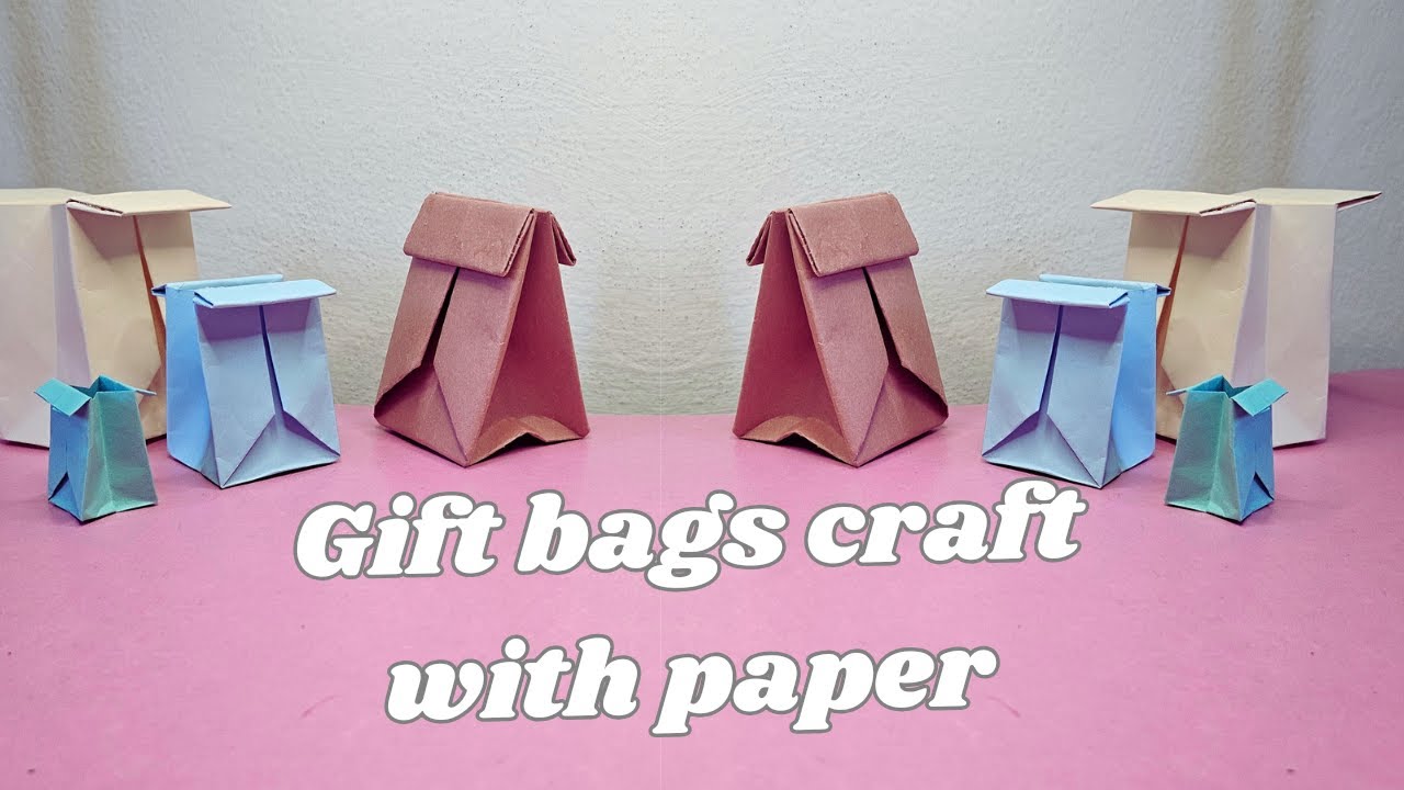 Origami paper box|How to make paper bag without glue|No glue paper ...