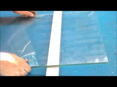 COMO CORTAR UN VIDRIO LAMINADO. (HOW TO CUT A LAMINATED GLASS.) - YouTube