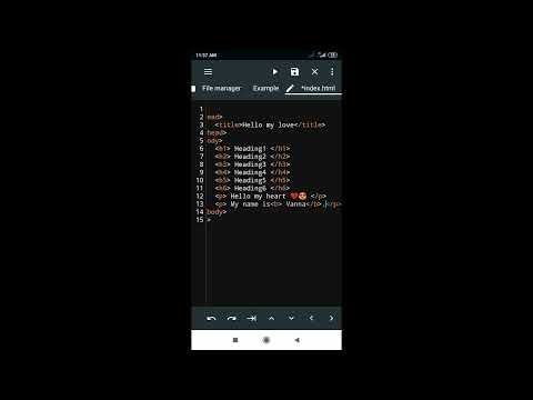 សរសេរកូដ HTML ងាយៗក្នុងទូរស័ព្ទ ||How to Write HTML code on your phone|| #02