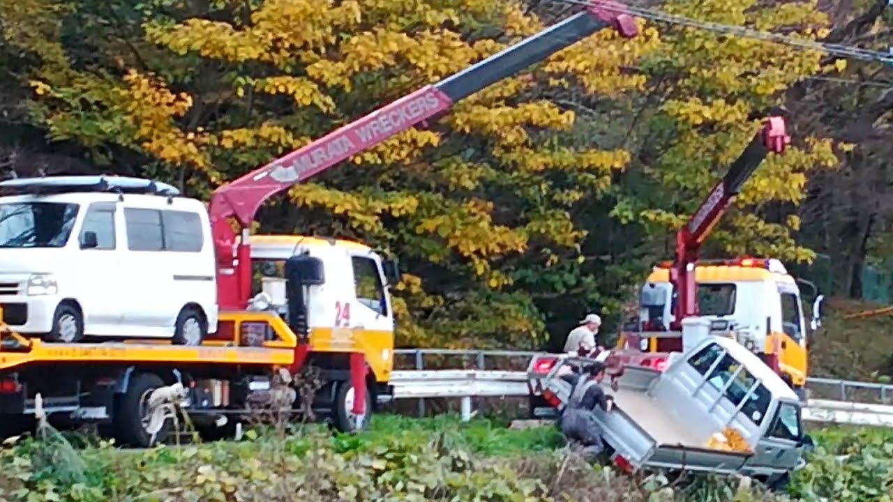 脱輪した軽トラの復帰作業 Trucks Help Small Truck Youtube