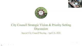 City Council Study Session Meeting of April 16, 2026