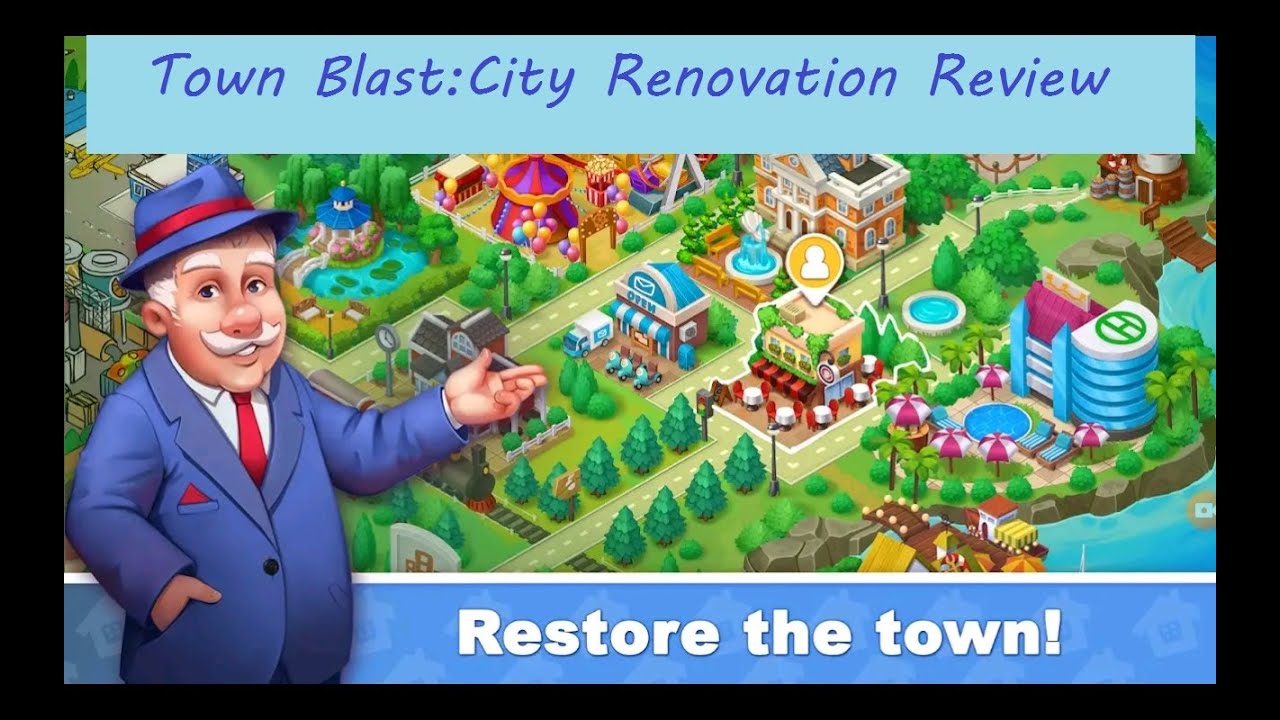 **Town Blast: City Renovation Review!- Match 3 Puzzle Game (Early Access)** by Mighty Gamer