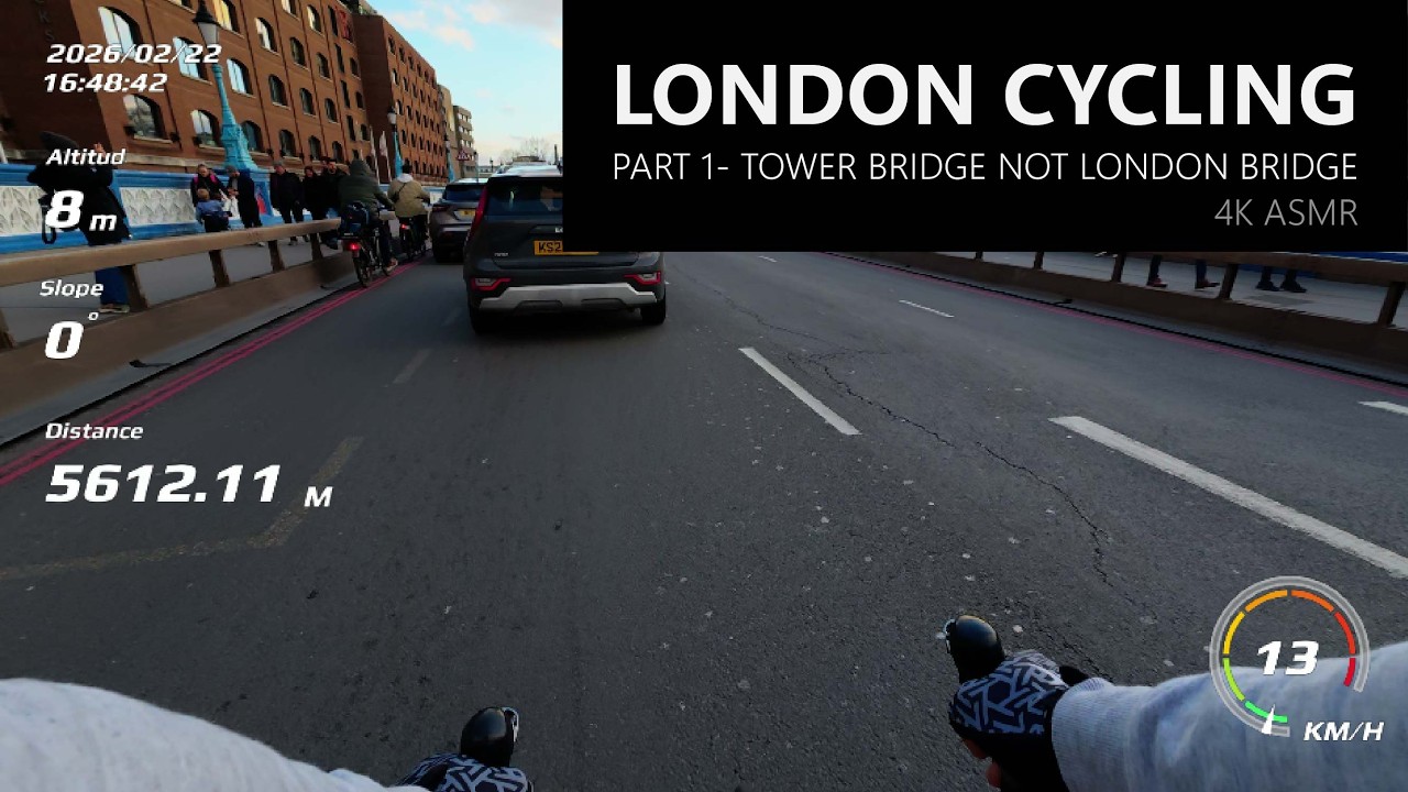 London Cycling ASMR: Filtering Tower Bridge Traffic - Part 1