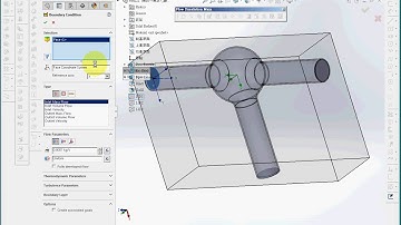 SolidWorks CAE 16 2  Flow Simulation Mixing Hot and Cold Water