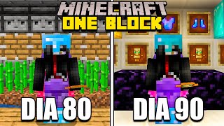 SOBREVIVÍ 90 DÍAS en un SOLO BLOQUE en MINECRAFT 😱 Esto es lo que pasó screenshot 4