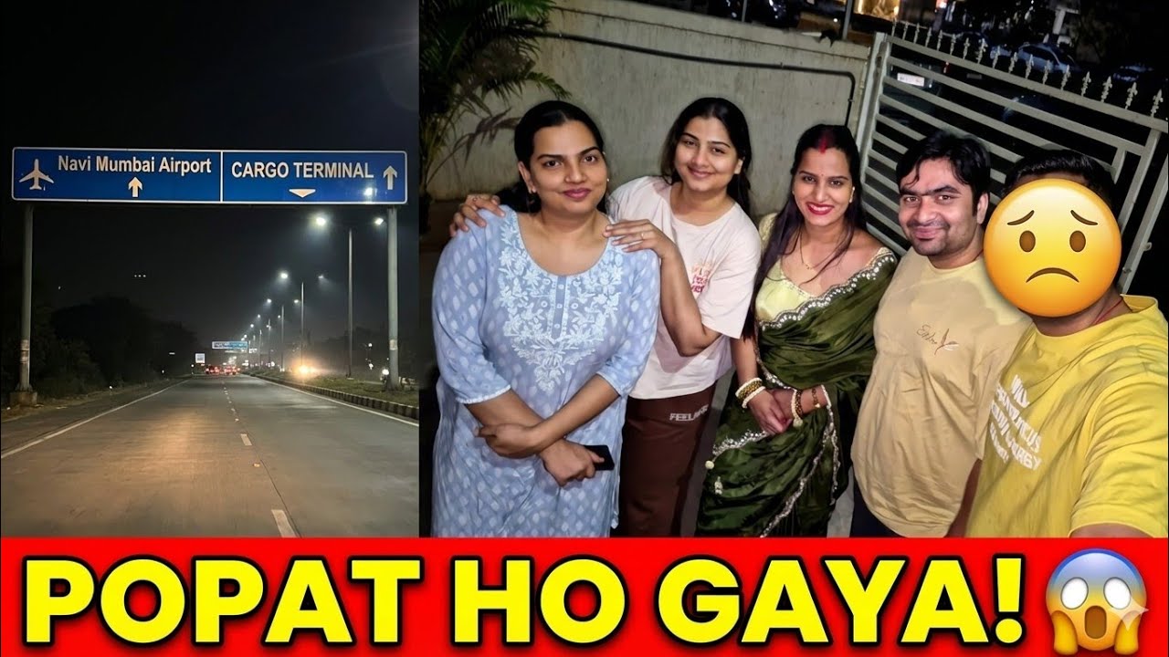 Navi Mumbai Airport dekhne gaye aur Popat ho gaya! 🤦‍♂️| Surprise Visit & Biryani Party 🍛