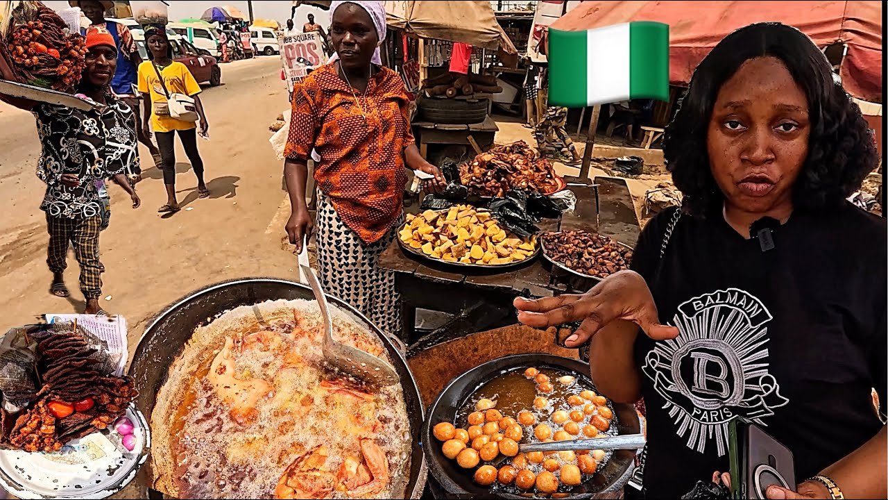 ВКУСНЫЙ АФРИКАНСКИЙ УЛИЧНЫЙ КУХОННЫЙ ТУР В НИГЕРИИ 🇳🇬 | ЗАПАДНОАФРИКАНСКАЯ КУХНЯ 🌍