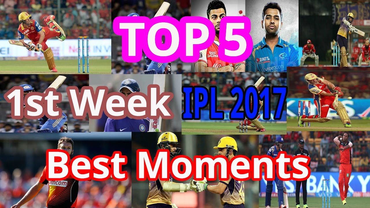 IPL 2017 1st Week Top 5 Best Moments