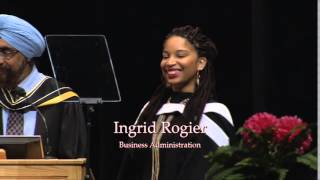 Spring 2015 Convocation Ceremony  - Ingrid Rogier -  John Molson School of Business – 2