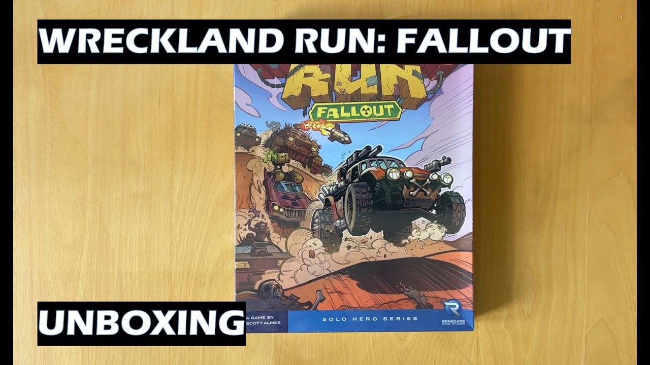 Unboxing Wreckland Run Fallout Solo Board Game Expansion