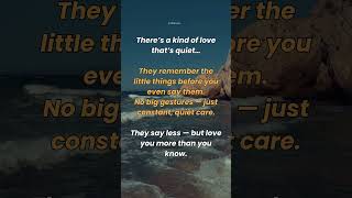 There’s a kind of love that’s quiet…#short #Gentlelove