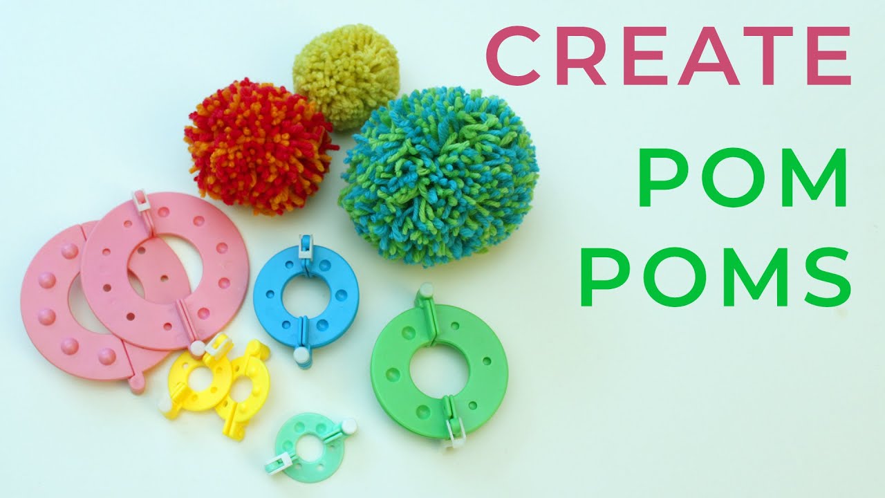 How To: Make a Pompom with a Cardboard Disc 