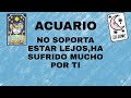 ACUARIO*** NO SOPORTA ESTAR LEJOS, HA SUFRIDO POR TI***