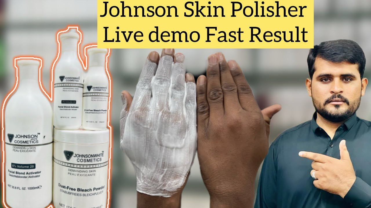 Johnson Whitening Skin Polisher Live Demo Very Instant Result || Special Bridal Polisher