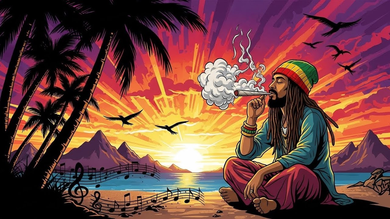 🌅 Caribbean Glow Hour | Soft Reggae Background