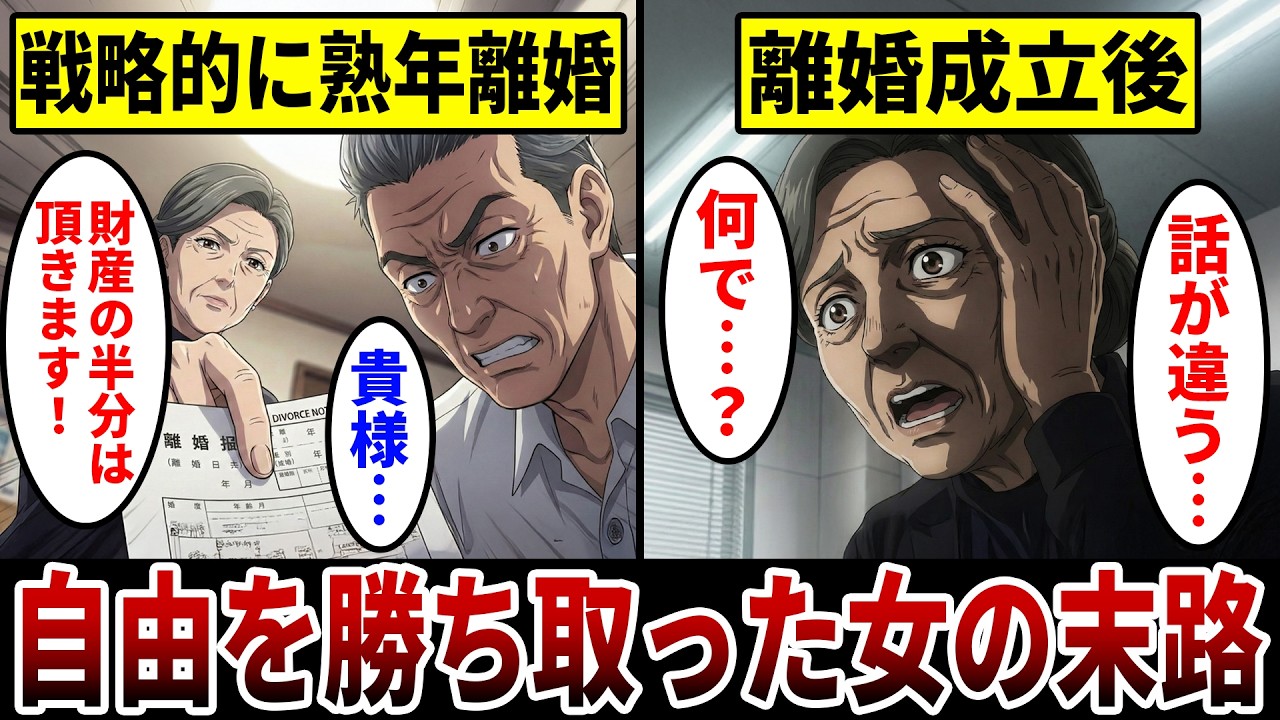【漫画】60代専業主婦、モラハラ夫に限界で熟年離婚「もう一度恋がしたかった…」財産分与と年金で再出発した妻の悲しい現実。