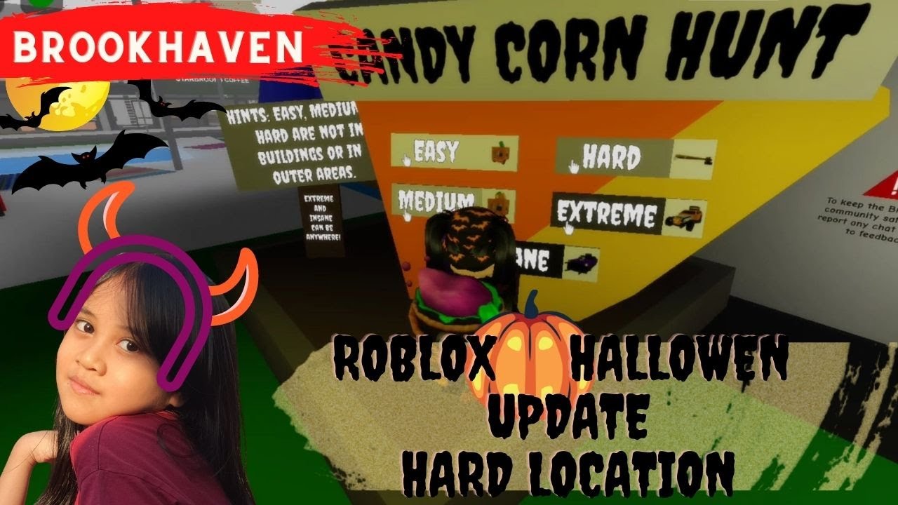 Candy corn hunt at Brookhaven Hallowen Roblox Indonesia YouTube
