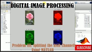 Problem III : Splitting the RGB Channels Using MATLAB