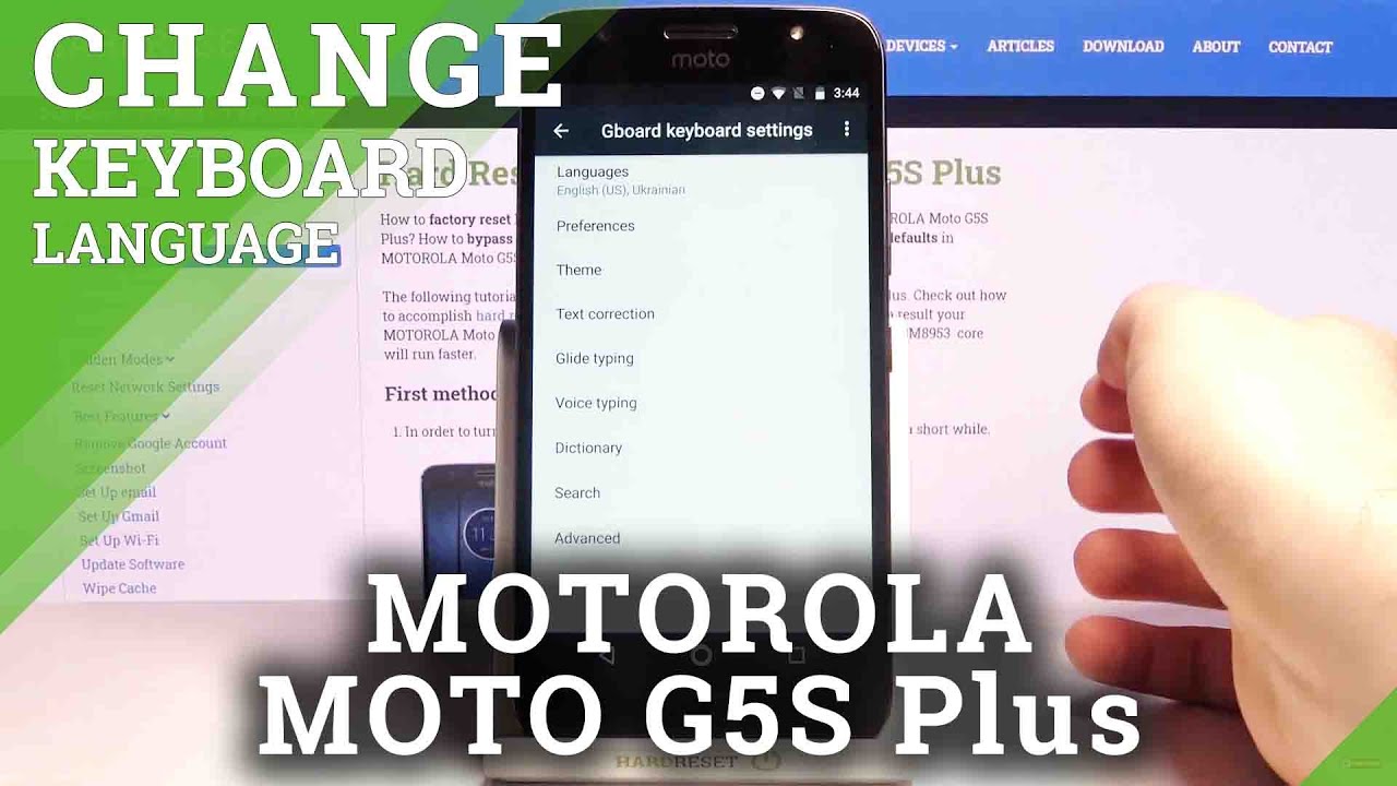 How to Change Keyboard Language on MOTOROLA Moto G5S Plus – Switch Keyboard Language
