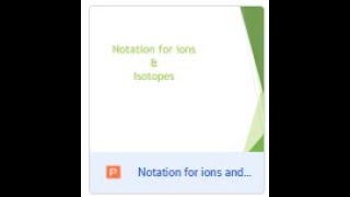 Isotope notation