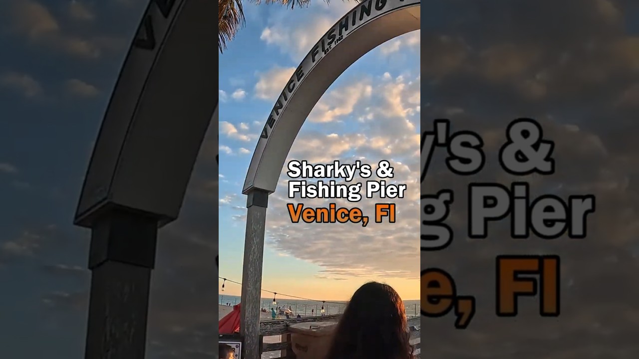 Sunset Views Sharky's & Fishing Pier l Venice, Florida | Check it out! l Amazing Winter Weather