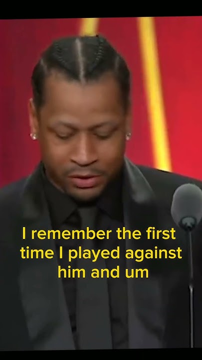 Allen Iverson I Wanna Be Like Mike I Want To Be Like Mike🐐 Allen Iverson Speech on Hall Of Fame #shorts #