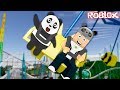 Panda ile Eğlence Trenine Bindik!! - ROBLOX Point Theme Park