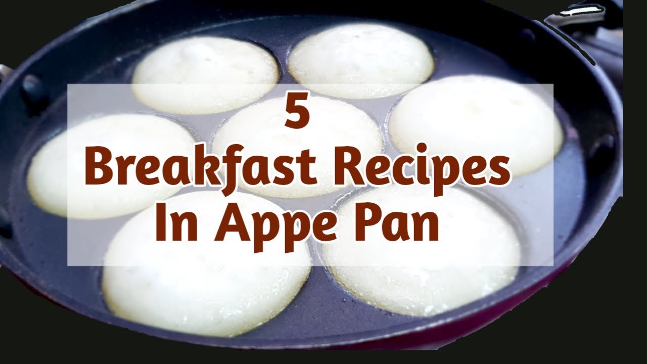 5 Healthy Breakfast Recipes Made In Appe Pan | Instant Breakfast Recipes | Less Oil Breakfast