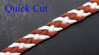 Make A Snake Weave Four Strand Paracord Braid - Quick Cut