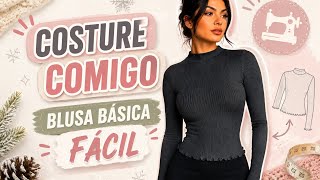 Blusa Básica de Frio sem Molde ✂️ | Basic Long Sleeve Top DIY