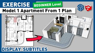 Information Model 1 APARTMENT, 1 HOUSE from 1 PLAN - FREE sketchup tutorial for BEGINNER - tutorial house News