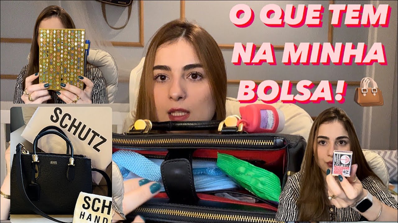 O QUE TEM NA MINHA BOLSA | 👜 BOLSA SCHUTZ LORENA | tour pela minha bolsa dia a dia