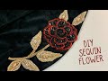 Handmade Sequined Flower With Brilliant and rhinestone , Diy