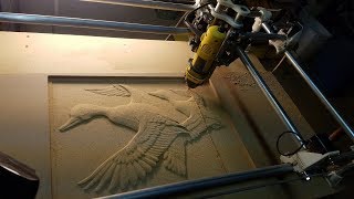 MPCNC Ducks Relief and Router Failure