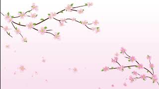 Бесплатные анимированные Cherry Blossom Sakura Petals, падающие цветы и листья с розовым фоном