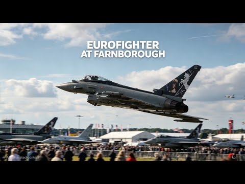 "Awesome" Italian Air Force Eurofighter Typhoon Farnborough 2026