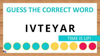 Guess the Correct Word! Unscramble in Record Time! 7 Letters | Agent Quiz