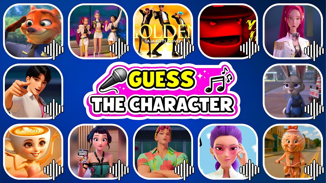 🎤 Guess the Movie Character by Song & Voice 🔥 Zootopia 2 | K-Pop Demon Hunters