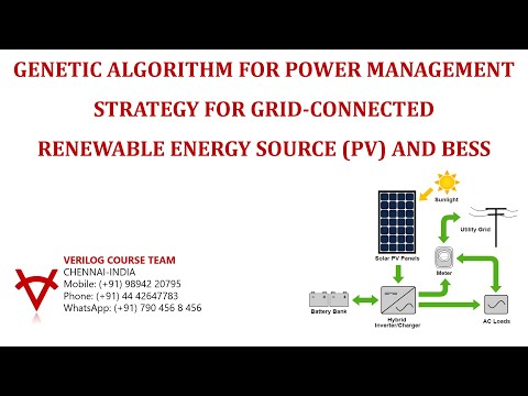 GENETIC ALGORITHM-POWER MANAGEMENT STRATEGY FOR GRID CONNECTED RENEWABLE ENERGY SOURCE-PV AND BESS