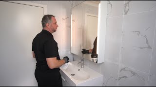 STORJORM Mirror cabinet and installation. - YouTube